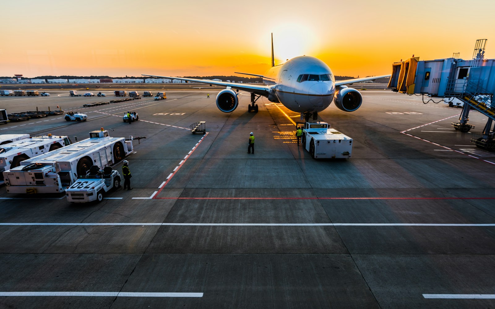 Airport terminal car service pickup