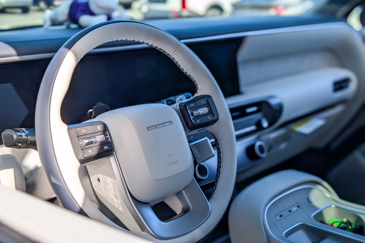Detail of a luxury vehicle interior